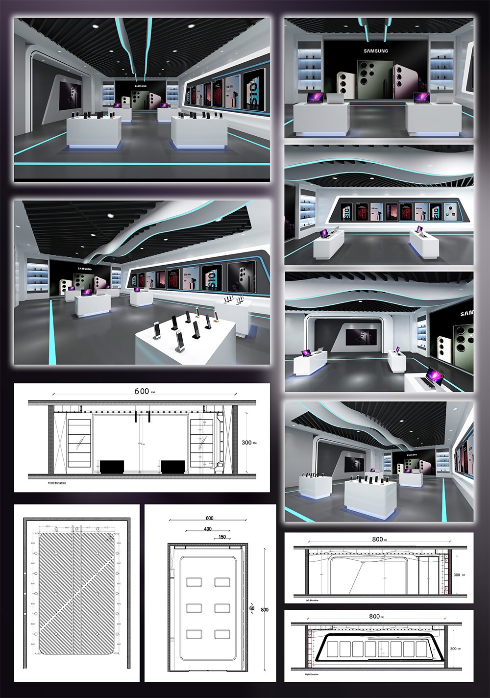 Modern Showroom Design for Laptops & Mobile Devices - BahaaDesigns.com
